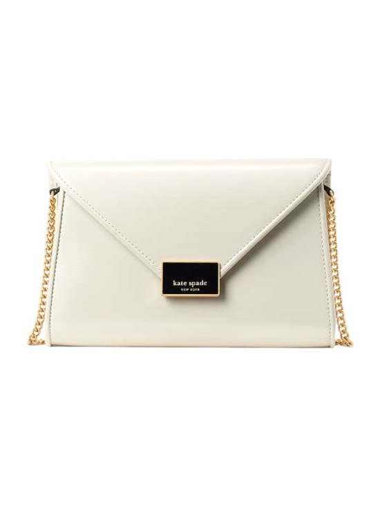 kate spade Handbags - Kate Spade Beige / Off White Leather Envelope Convertible Clutch Crossbody Bag